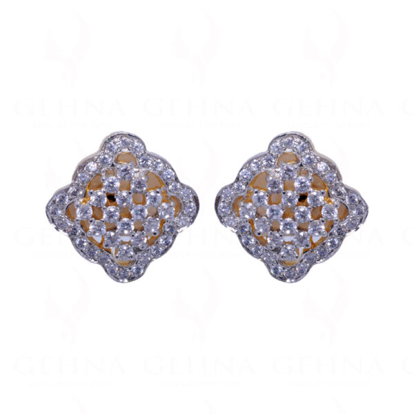 Simulated Diamond Studded Festive Earrings FE-1030
