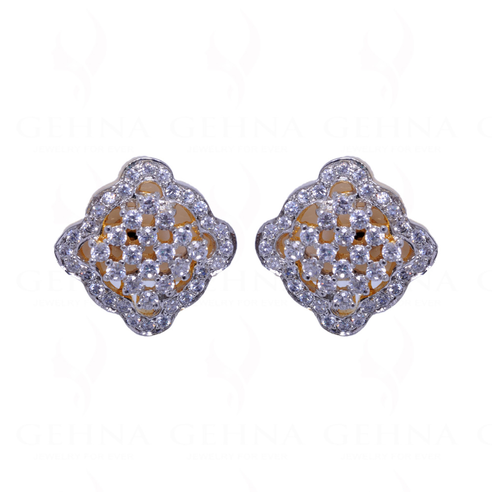 Simulated Diamond Studded Festive Earrings FE-1030