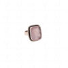 Rose Quartz Gemstone Studded 925 Sterling Solid Silver Ring SR-1030