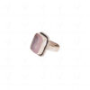 Rose Quartz Gemstone Studded 925 Sterling Solid Silver Ring SR-1030