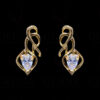 Necklace Of Peridot Gemstone Beads Studded Pendant & Earrings FN-1031