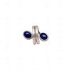 Blue Sapphire Gemstone Studded 925 Sterling Silver Snake Shaped Ring SR-1031