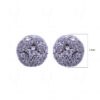 Simulated Diamond Studded Round Shape Earrings FE-1032