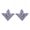 Simulated Diamond Studded Elegant Pair Of Earrings FE-1033