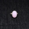 Rose Quartz Gemstone Studded 925 Sterling Solid Silver Ring SR-1034