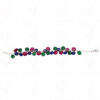 Ruby Emerald Blue Sapphire Gemstone Melon Shape Bracelet BS-1038