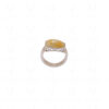 Fancy Shape Rutile Quartz Gemstone Studded 925 Sterling Solid Silver Ring SR-1038