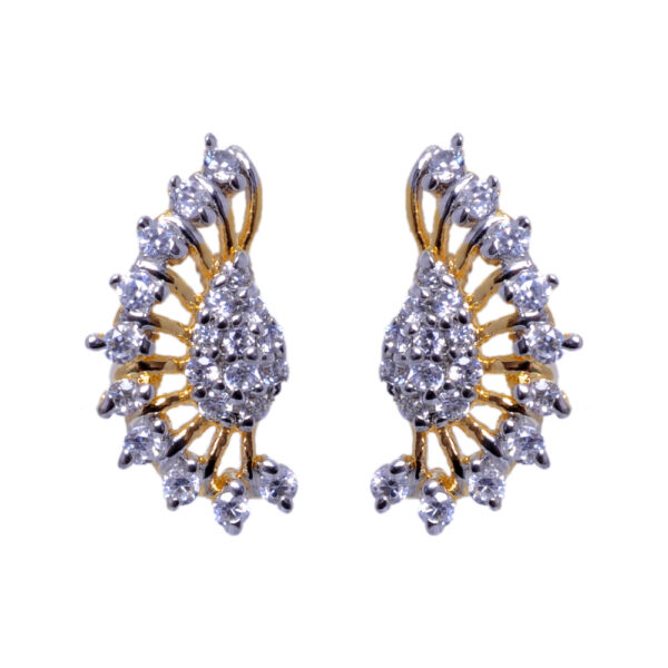 Stunning Cubic Zirconia Studded Fashion Forward Pendant & Earring Set FP-1038