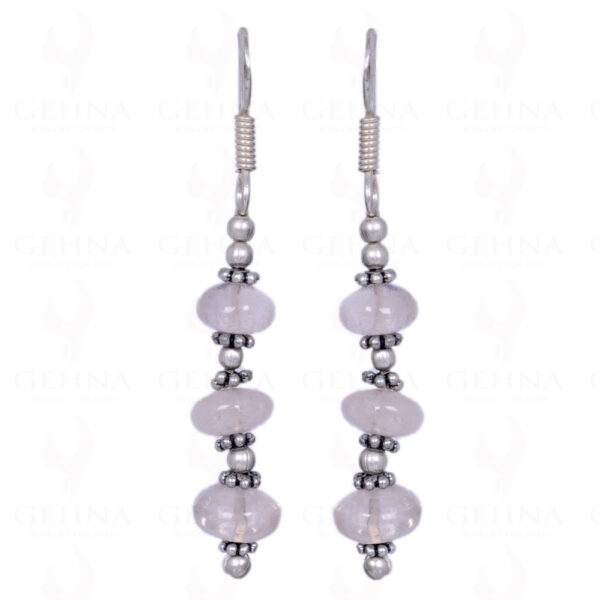 Pink Chalcedony Gemstone Earrings Made With .925 Sterling Silver ES-1039