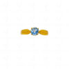 Aquamarine Gemstone Studded 925 Sterling Silver Promise Ring SR-1039