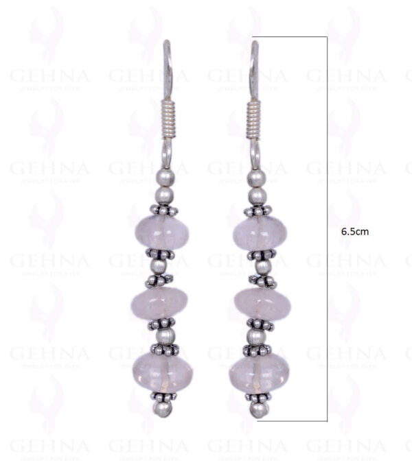 Pink Chalcedony Gemstone Earrings Made With .925 Sterling Silver ES-1039