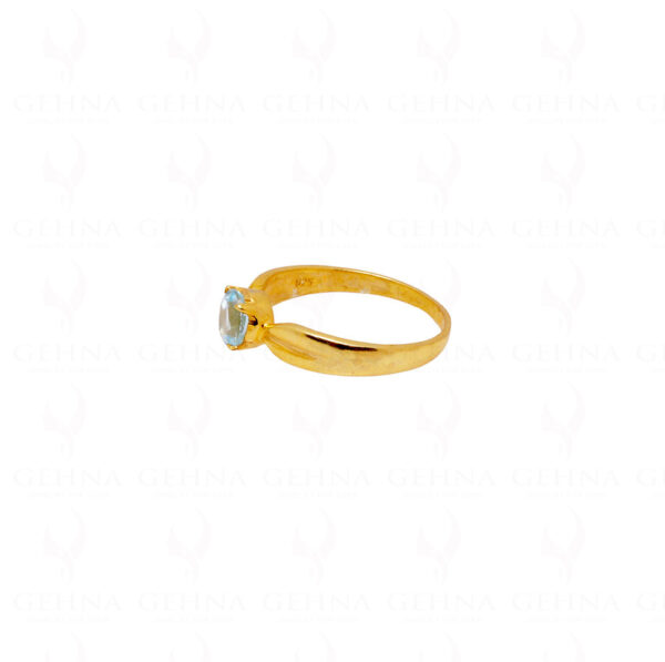 Aquamarine Gemstone Studded 925 Sterling Silver Promise Ring SR-1039