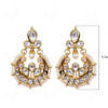 White Sapphire Studded With Meenakari Work Earrings FE-1039