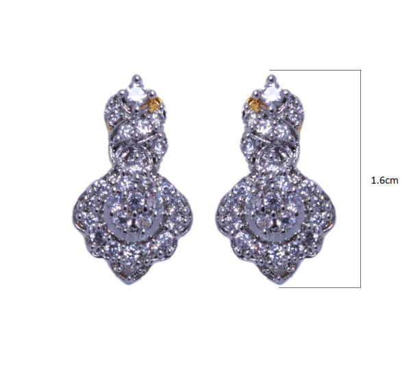 Cubic Zirconia Studded Trendy Pendant & Earring Set FP-1039