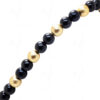 Black Thewa Work Pendant & Earrings Attached With Black Onyx Beads FN-1040