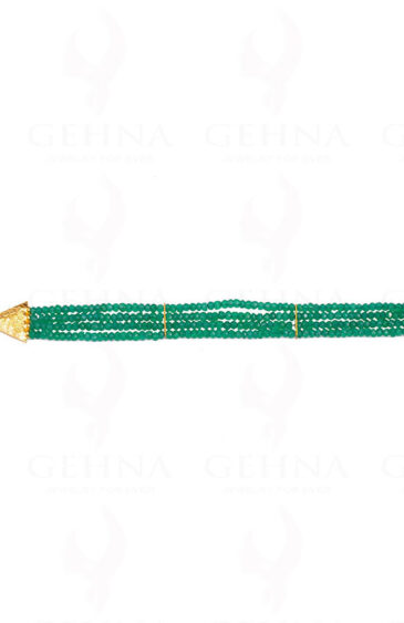 4 Of Rows Of Green Onyx Gemstone Bead Bracelet BS-1042