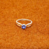 Sapphire Gemstone Studded 925 Sterling Silver Ring SR-1043
