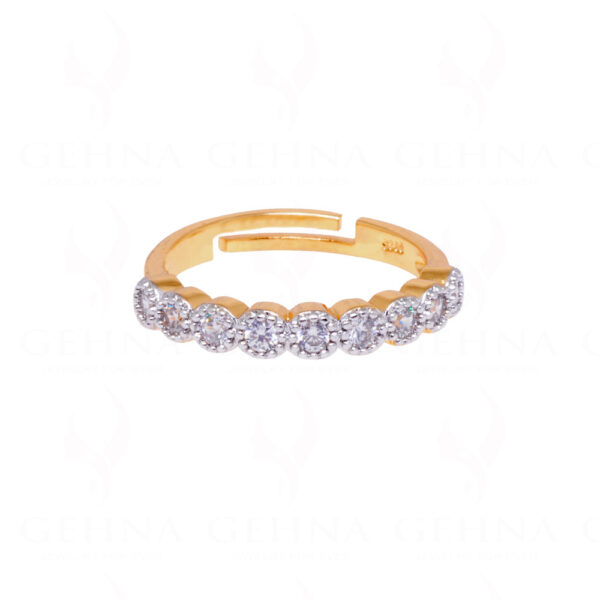 Combo Offer - Sparkling Cubic Zirconia Studded Stylish bracelet & Ring FB-1046