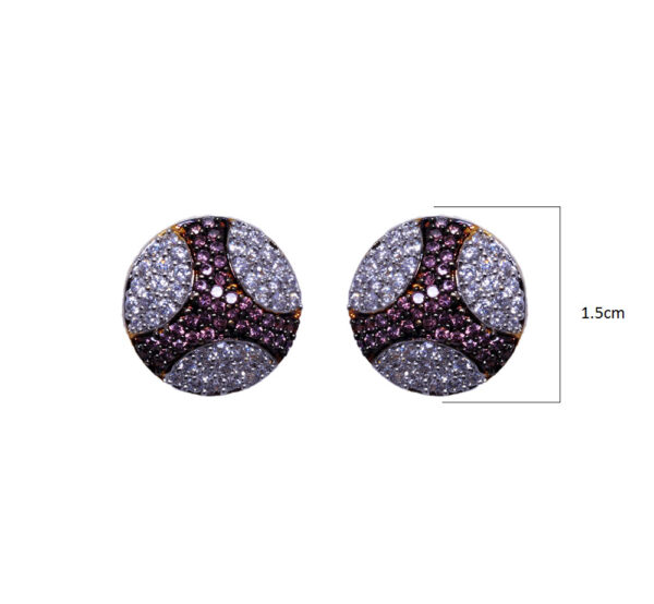 Tourmaline & Cubic Zirconia Studded Trendy Pendant & Earring Set FP-1047