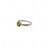 Peridot Gemstone Studded 925 Sterling Silver Ring SR-1049