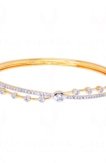 Combo Offer – Round Shape Cubic Zirconia Studded bracelet & Ring FB-1049