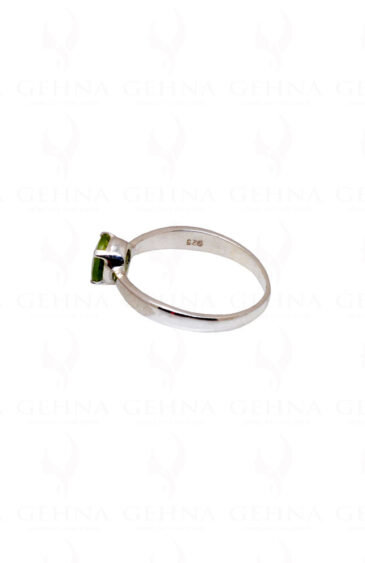 Peridot Gemstone Studded 925 Sterling Silver Ring SR-1049