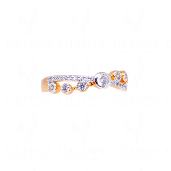 Combo Offer - Round Shape Cubic Zirconia Studded bracelet & Ring FB-1049