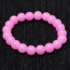 Rose Quartz Gemstone Beaded Flexible Bracelet BS-1050
