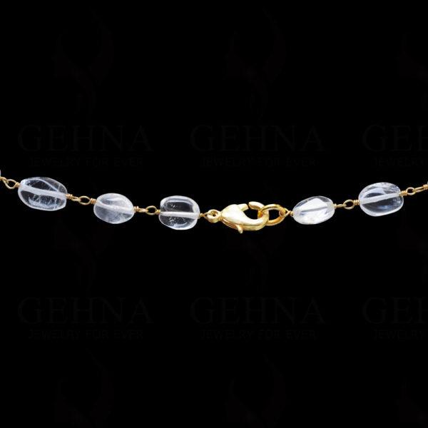 Pearl, Rock-Crystal, Amethyst, Peridot Bead Chain In .925 Sterling Silver Cm1050