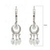 White Zircon Elegant Pair Of Earrings FE-1051