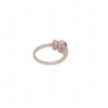 Ruby & Topaz Gemstone Studded 925 Sterling Silver Ring SR-1051