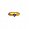 Tanzanite Gemstone Studded 925 Sterling Silver Promise Ring SR-1052