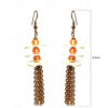 Pearl Gold Plated Chain Tassel Elegant Pair Of Earrings FE-1052