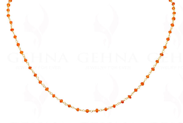 Fanta Gemstone Faceted Bead Chain In .925 Sterling Silver CS-1053