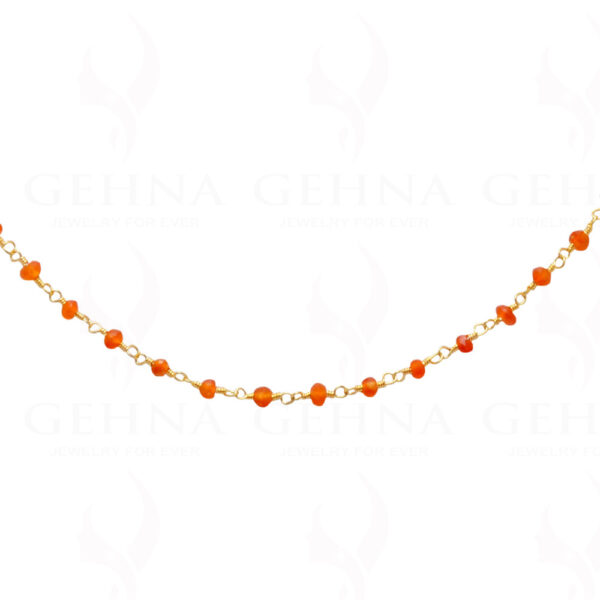 Fanta Gemstone Faceted Bead Chain In .925 Sterling Silver CS-1053