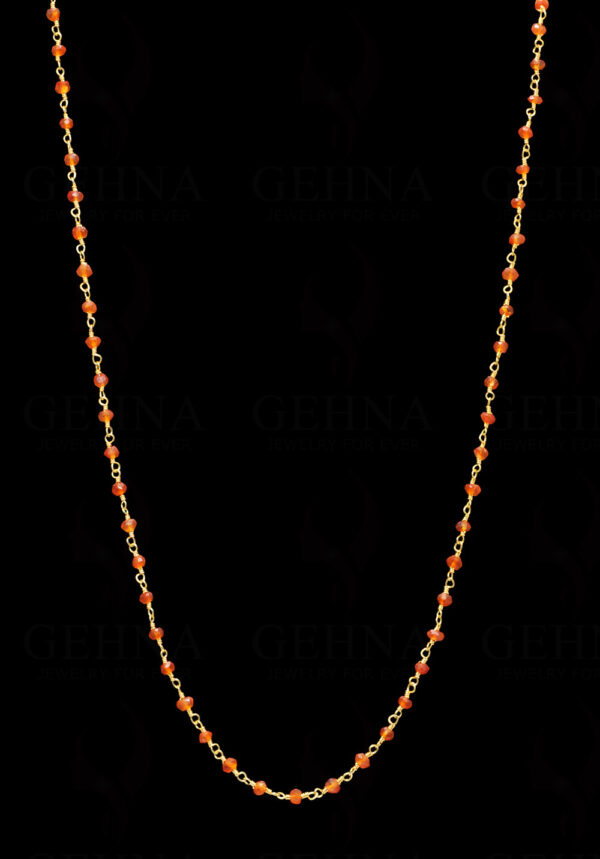 Fanta Gemstone Faceted Bead Chain In .925 Sterling Silver CS-1053