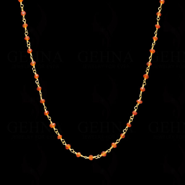 Fanta Gemstone Faceted Bead Chain In .925 Sterling Silver CS-1053