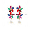 Pearls & Multi Color Stone Studded Necklace & Earring Set FN-1053