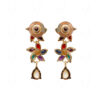 Pearls & Multi Color Stone Studded Necklace & Earring Set FN-1053