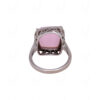 Rose Quartz & Topaz Gemstone Studded 925 Sterling Silver Promise Ring SR-1054