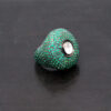 Emerald & Topaz Gemstone Studded 925 Sterling Silver Promise Ring SR-1055