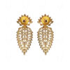 Gorgeous Simulated Diamond Studded Necklace & Earring Set FN-1055