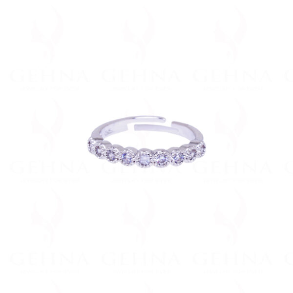 Combo offer - Cubic Zirconia Studded Bracelet & Ring FB-1056