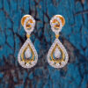 Delicate & Adorable Simulated Diamond Pear Studded Necklace Set FN-1057