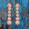 Stylish Rose Gold-Plated Beautiful Ball Shaped Necklace & Earring Set FN-1058