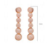 Stylish Rose Gold-Plated Beautiful Ball Shaped Necklace & Earring Set FN-1058