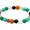Multicolor Gemstone Beaded Flexible Bracelet BS-1059
