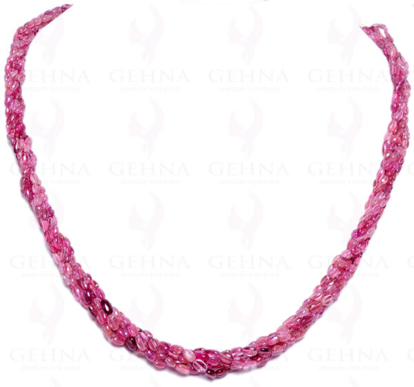 Nicole Landaw Imperial Topaz and Pink Tourmaline Story Necklace