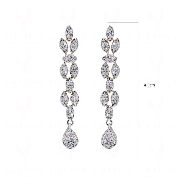 Simulated Diamond Studded Party Or Wedding Wear Necklace & Earring Set FN-1062