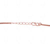 Rose Gold Plated Simulated Diamond Studded Stylish Necklace Set FN-1063